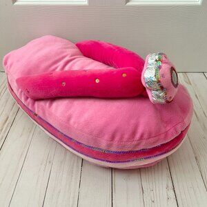 Libby Lu Hot Pink Flip Flop Y2K Decorative Throw Pillow